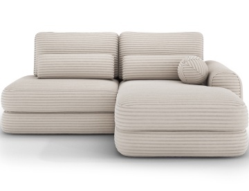 Colțar Ripeli extensibil, 217x175x96 cm, orientare dreapta – Modullo 01