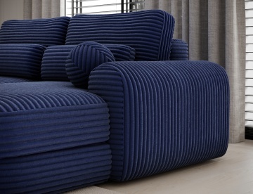 Colțar Ripeli extensibil, 217x175x96 cm, orientare dreapta – Modullo 40 – fotografie de produs din catalog