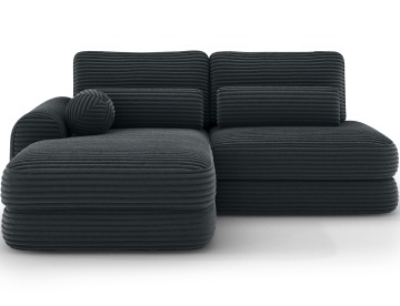 Colțar Ripeli extensibil, 217x175x96 cm, orientare stânga – Modullo 35