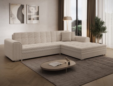 Colțar Sorento extensibil, 296x194x78 cm, orientare dreapta – Jarell 18 – fotografie suplimentară de catalog