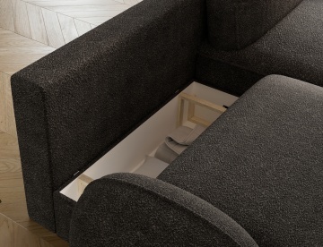Colțar Tesalia extensibil, 247x150x93 cm, orientare dreapta – Royal 05 - Img 8