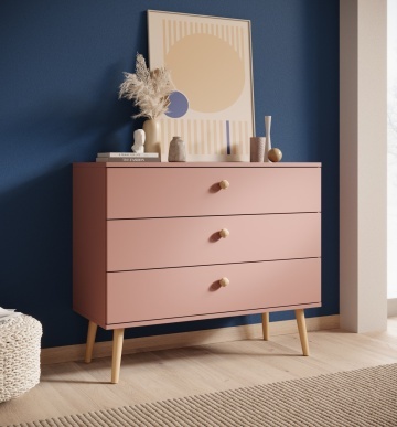 Comodă cu trei sertare, Beni, ADRK Furniture - Img 5