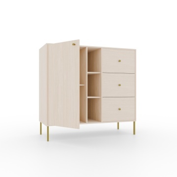 Comodă cu usa si trei sertare, 100x41x95 cm, Tili System. ADRK Furniture – prezentare comercială suplimentară