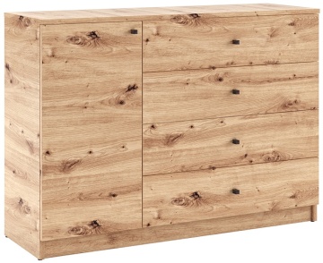 Comodă Evi I – 120x40x87 cm – Stejar Artisan