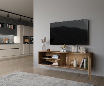 Comodă TV Entsian 150 wall-mounted Media cabinet Artisan Oak - Img 10