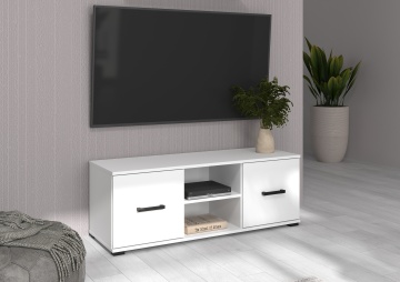 Comodă TV Frazio TV Stand – 120x40x44 cm – Alb – cadru de prezentare secundar
