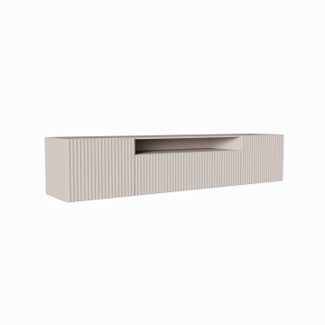 Comodă TV NOEMI montat pe perete – 200x41x42 cm – Cașmir