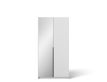 Dulap Alera II Hinged – cu oglindă – 100x58x204 cm – Alb – Alera II Hinged Dulap – Varianta 1