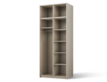 Dulap Alera II with top extension – Hinged – cu oglindă – 100x58x250 cm – Cașmir – Alera II with top extension – Hinged Dulap – Varianta 2 - Img 3