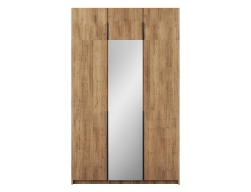 Dulap Alera III with Top – Hinged – cu oglindă – 148x58x250 cm – Stejar Artisan – Alera III with Top Cabinet – Hinged Dulap – Varianta 1
