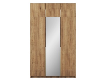 Dulap Alera III with Top – Hinged – cu oglindă – 148x58x250 cm – Stejar Artisan – Alera III with Top Cabinet – Hinged Dulap – Varianta 2