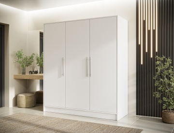 Dulap cu 3 usi Alarica 180x60x200 cm – Alb – prezentare alternativă a produsului