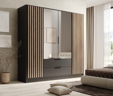 Dulap cu oglinzi, Neri, ADRK Furniture - Img 2