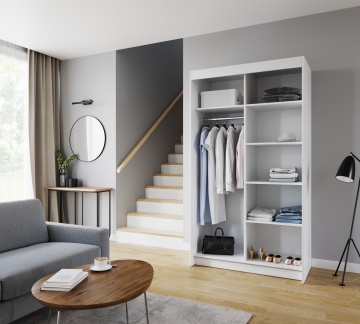 Dulap cu usi glisante, 120x60x216 cm, SHALVA 120. ADRK Furniture