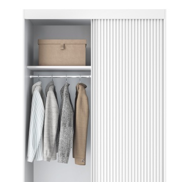Dulap cu uși glisante Biancco II, 120x60x220 cm – Alb - Img 16