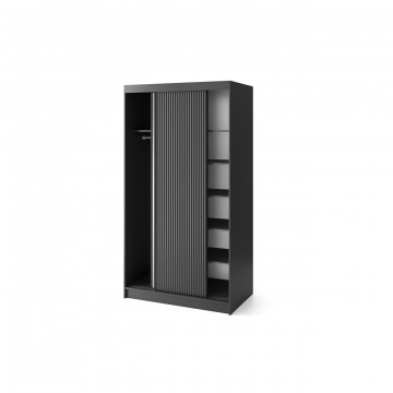 Dulap cu uși glisante si oglinda, 220x120x60 cm, Prescco II, Eltap - Img 3