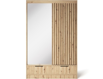 Dulap cu uși glisante Voodi II, 120x60x204 cm – Stejar Artisan - Img 3