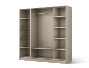 Dulap Palladio cu uși batante – 4 uși – 200x51x200 cm – Cașmir – Varianta 2 - Img 3