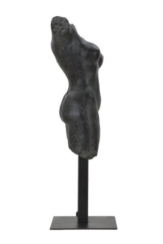 Figurina decorativa neagra din polirasina, 19x17x50 cm, Museum Woman Mauro Ferretti - Img 2