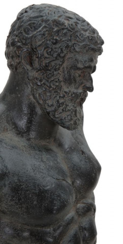 Figurina decorativa neagra din polirasina, 26x22x57,5 cm, Museum Man Mauro Ferretti - Img 4