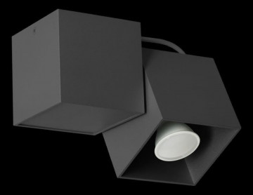 Lampa de tavan lampex, kraft 1 negru, GU10, 40W - Img 12