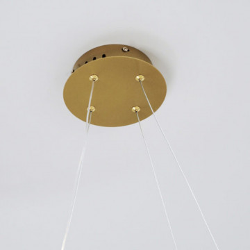Lampa Suspendata LED Knot M, auriu, lumina neutra, Kelektron - Img 4
