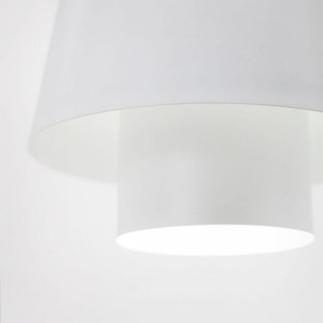 Cadru alternativ lampa suspendata Turbine W alba Kelektron, corp metalic, soclu E27 si putere maxima 60W