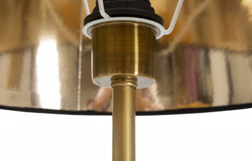 Lampadar auriu/negru din metal, Soclu E27 Max 40W, ∅ 37 cm, Parrots Mauro Ferretti - Img 3