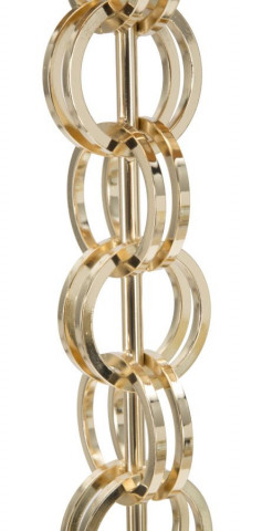 Lampadar auriu/negru din metal, Soclu E27 Max 40W, ∅ 40 cm, Rings Mauro Ferretti - Img 5