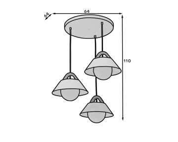 Lustre suspendate Almitara – Alb – cadru suplimentar de prezentare