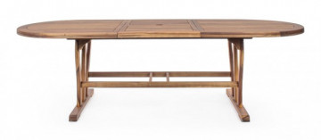 Masa din lemn, ovala, 180/240x100 cm, Noemi, Yes - Img 3
