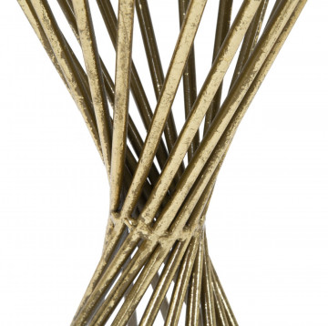 Masuta auxiliara aurie din metal, ∅ 35 cm, Hypnos Mauro Ferretti - Img 3