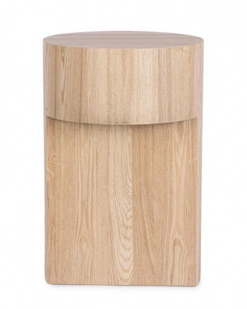 Masuta de cafea crem din lemn de Frasin, ∅ 38 cm, Stanwood Bizzotto - Img 2