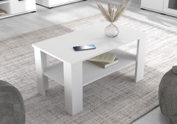 Măsuță de cafea Frazio – 100x55x58 cm – Alb – cadru de catalog cu produsul