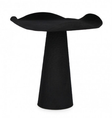 Masuta de cafea neagra din metal, ∅ 46 cm, Lalita Bizzotto