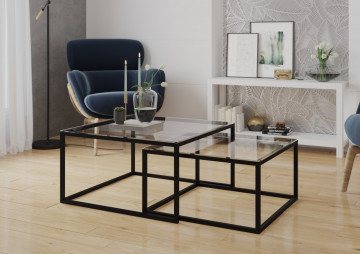 Măsuță de cafea Table Cloue – Glass