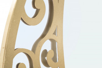 Oglinda decorativa aurie cu rama din metal, ∅ 72 cm, Astral Mauro Ferretti - Img 3