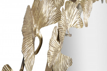 Oglinda decorativa aurie cu rama din metal, ∅ 87 cm, Glam Butterflies Mauro Ferretti - Img 4