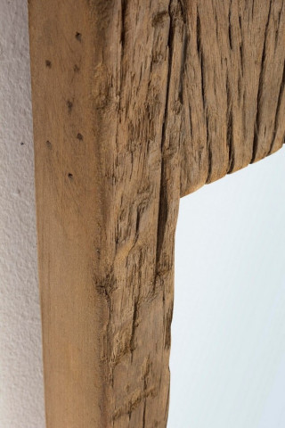 Oglinda dreptunghiulara maro din lemn reciclat, 120x25 cm, Rafter Bizzotto - Img 2