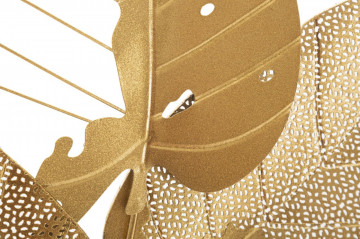 Panou decorativ auriu din metal, 53x4x84,5 cm, Autumn Leaf Mauro Ferretti - Img 3