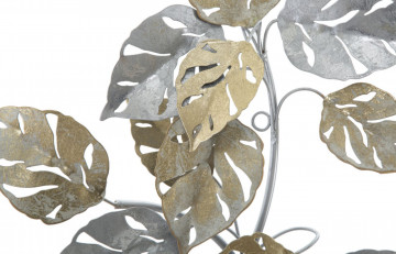 Panou decorativ multicolor din metal, 50x7,5x90,5 cm, Leaf Mauro Ferretti - Img 2