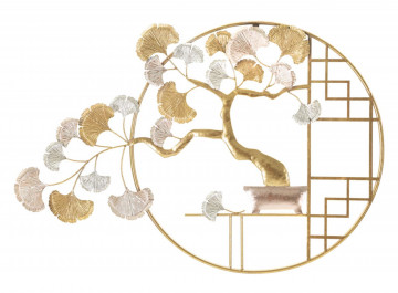 Panou decorativ multicolor din metal, 91,5x3x63 cm, Nippon Mauro Ferretti - Img 1
