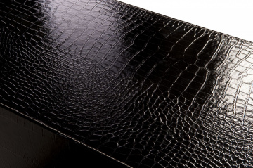 Pantofar negru din piele ecologica si MDF, 65,5 x 30 x 44 cm, Wonderland Mauro Ferreti - Img 3