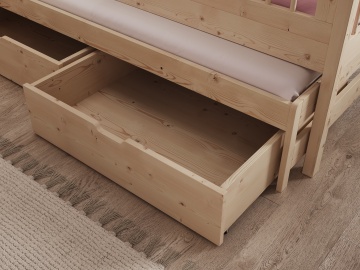 Pat House Artes II – cu somieră inclusă – Pine – House Bed Artes II – Varianta 1 - Img 3