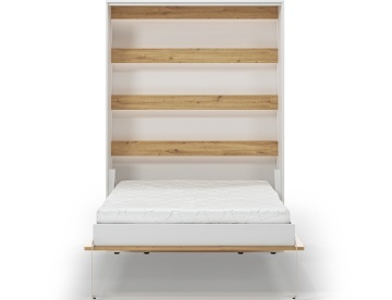 Pat rabatabil Devesto Vertical Wall 140 Artisan Eiche LED, 140x200 cm – Artisan Eiche - Img 4