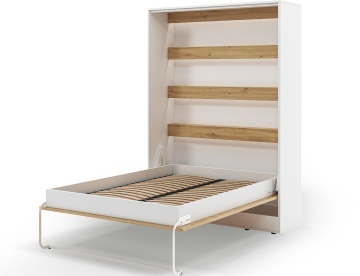Pat rabatabil Devesto Vertical Wall 140 Artisan Eiche LED, 140x200 cm – Artisan Eiche - Img 14
