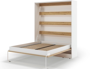 Pat rabatabil Devesto Vertical Wall 160 Artisan Eiche LED, 160x200 cm – Artisan Eiche - Img 14