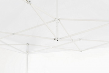 Pavilion pentru gradina alb din stofa si metal, 291x291 cm, Pandora Bizzotto - Img 5