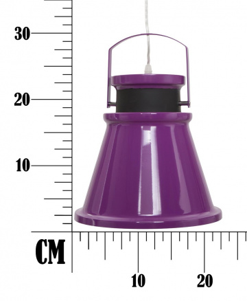 Pendul violet din metal, ø 24 x h30 cm, soclu E27, 20W, Maine C Mauro Ferreti - Img 6
