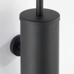 Perie pentru toaleta cu suport de prindere Bosio, Wenko Power-Loc®, 40.5 x 13 x 9 cm, inox, negru - Img 3